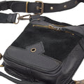 Black Leather Belt Bag Faelan