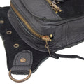 Black Leather Belt Bag Faelan