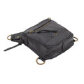 Black Leather Belt Bag Orithia