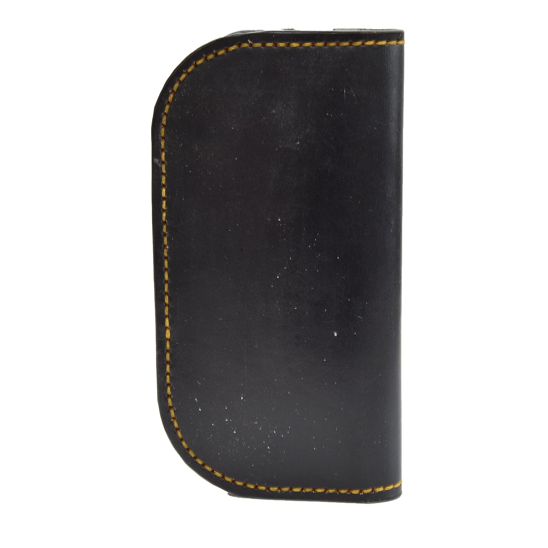 Black Leather Carved & Crafted Wallet Dufy