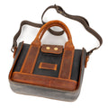 Black Leather Top Handle Bag Olympus