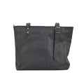 Black Leather Tote Bag Helissa