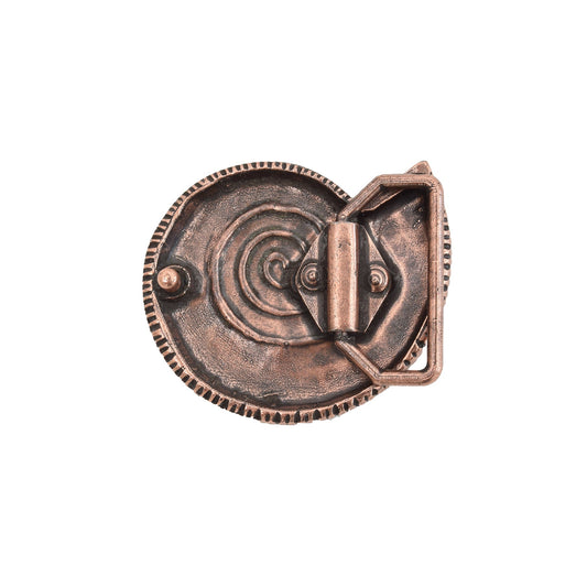 Bronze Toned Removable Metal Belt Buckle Snail