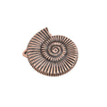 Bronze Toned Removable Metal Belt Buckle Snail