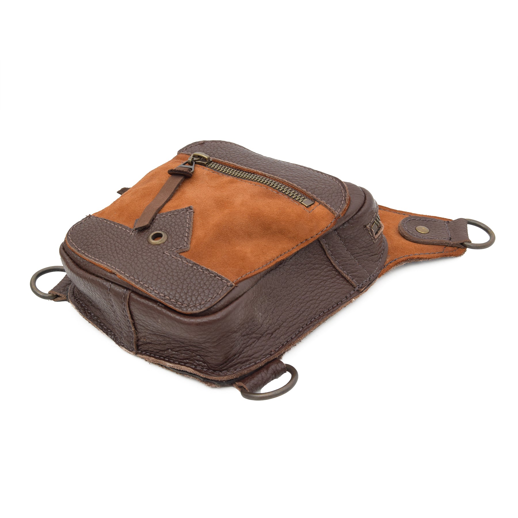 Brown Leather Belt Bag Nebula