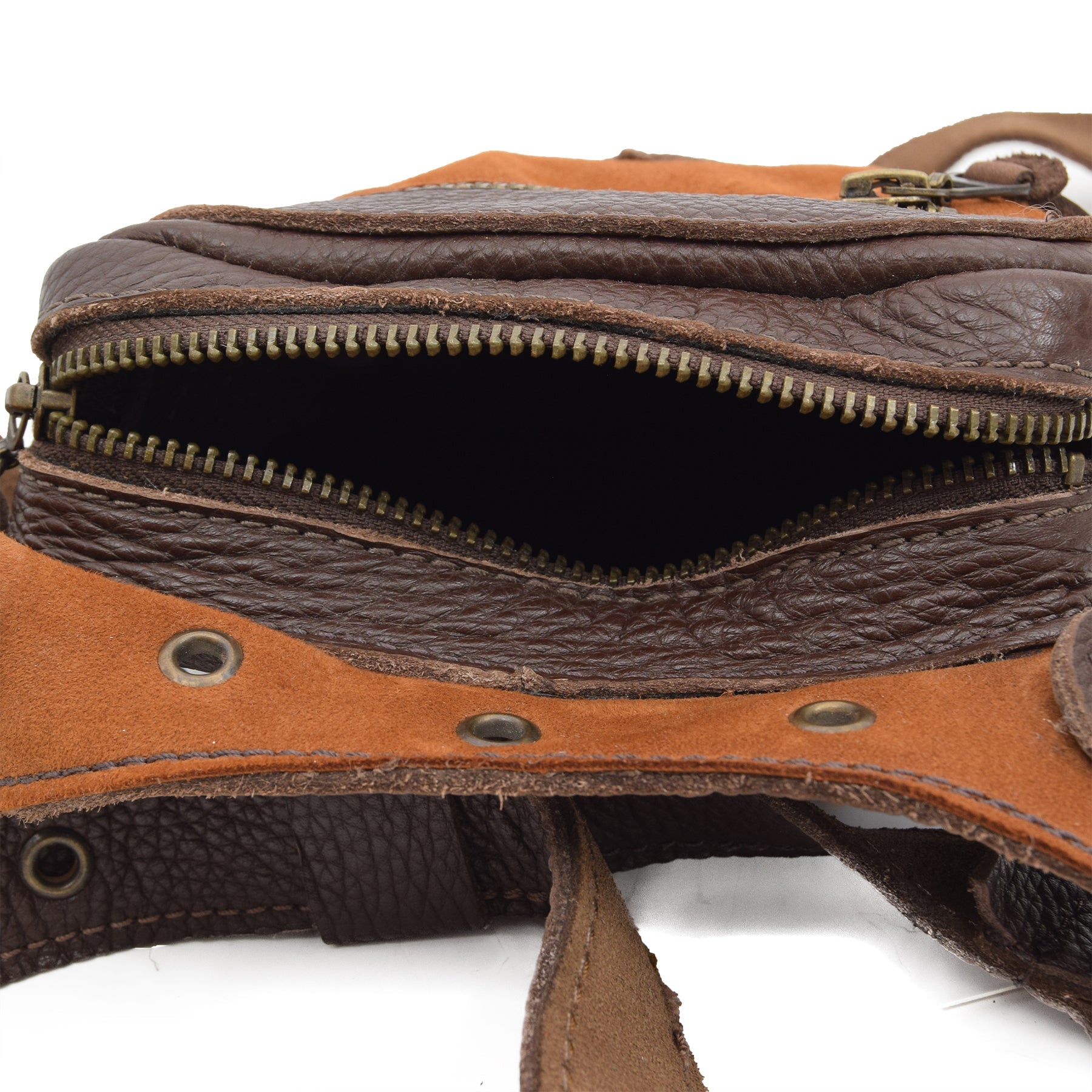 Brown Leather Belt Bag Nebula