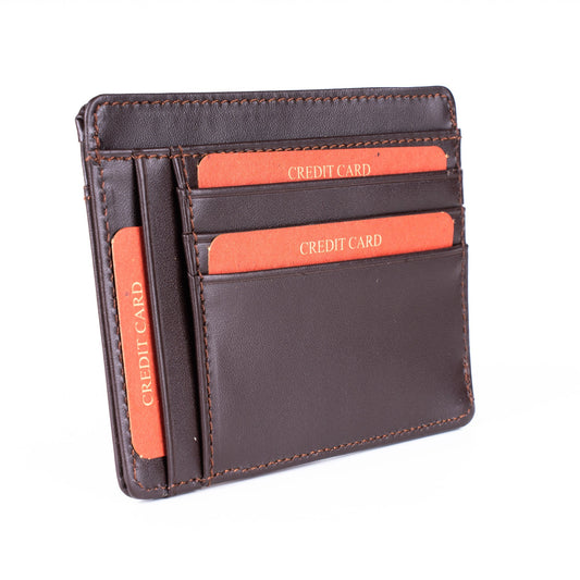 Brown Leather Card Holders Maximos