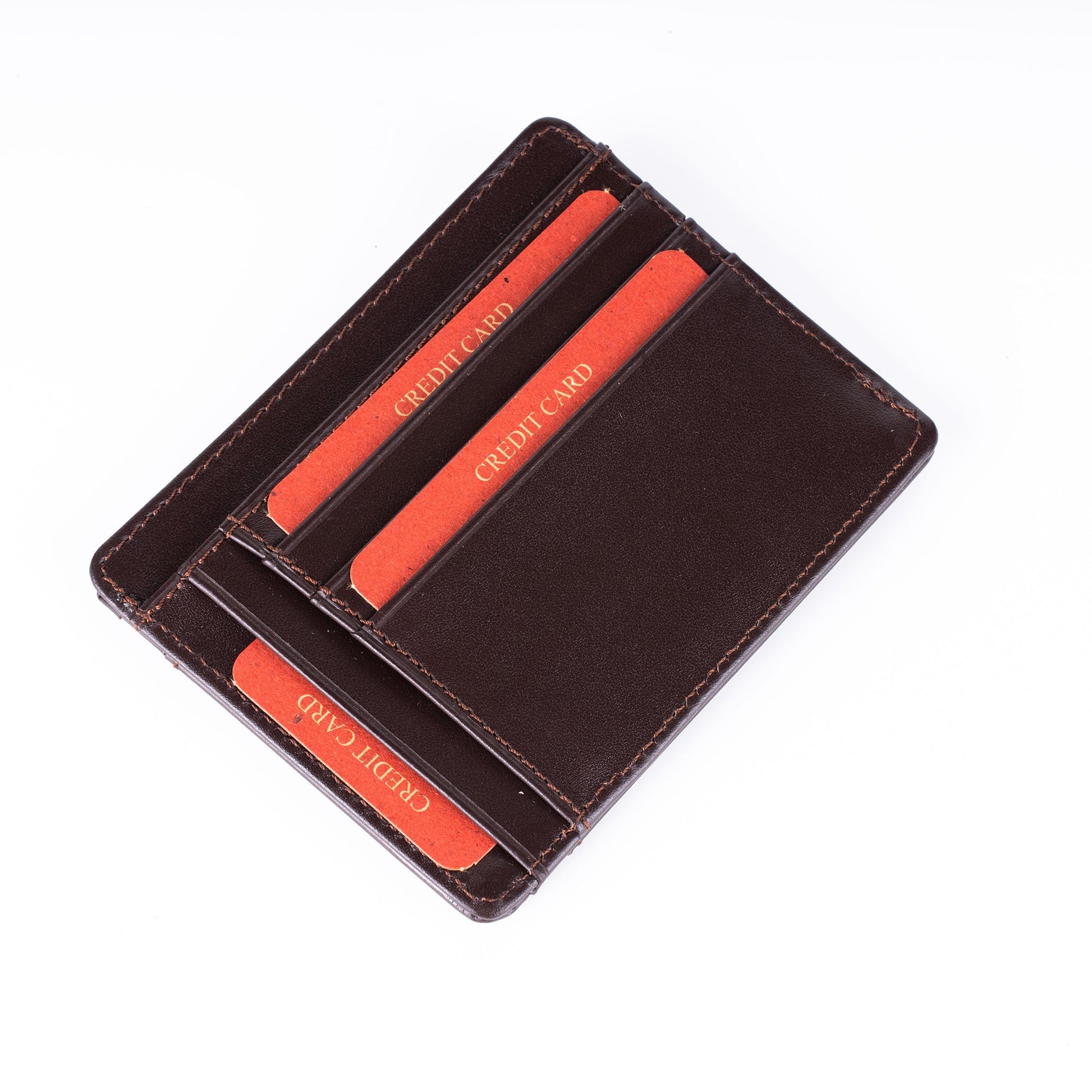 Brown Leather Card Holders Maximos