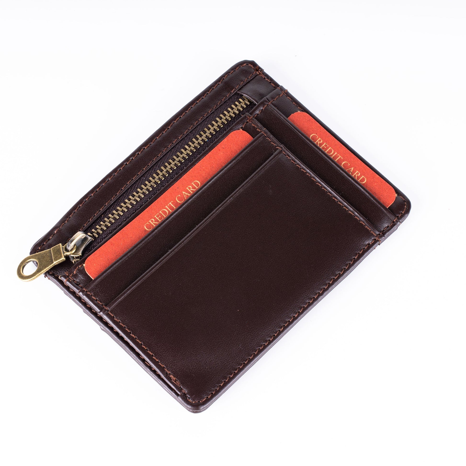 Brown Leather Card Holders Maximos