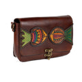 Brown Leather Carved & Crafted Hand Bags Licomedia