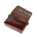 Brown Leather Carved & Crafted Hand Bags Licomedia