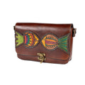 Brown Leather Carved & Crafted Hand Bags Licomedia