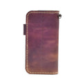 Brown Leather Carved & Crafted Wallet Old Mohican