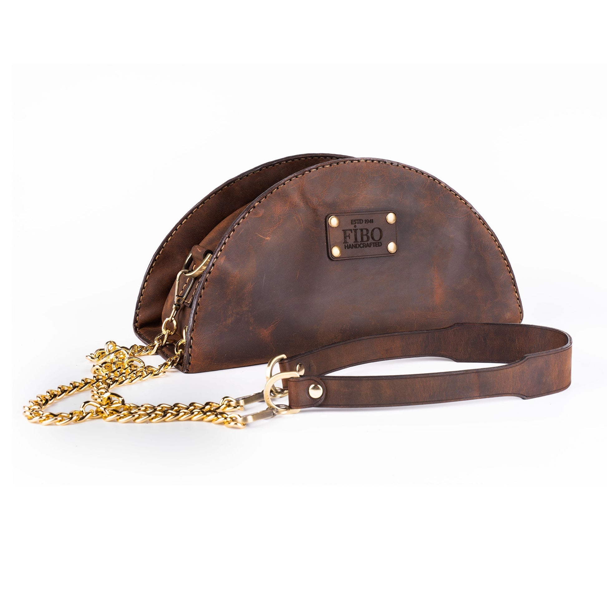 Brown Leather Crossbody Bag Harran