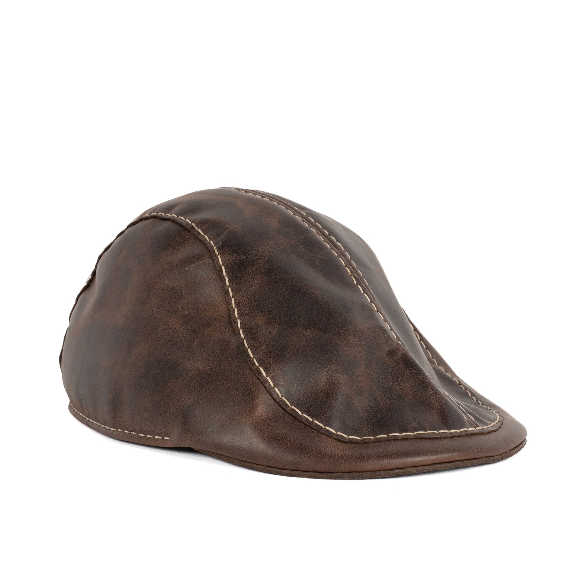 Brown Leather Hat Molokai