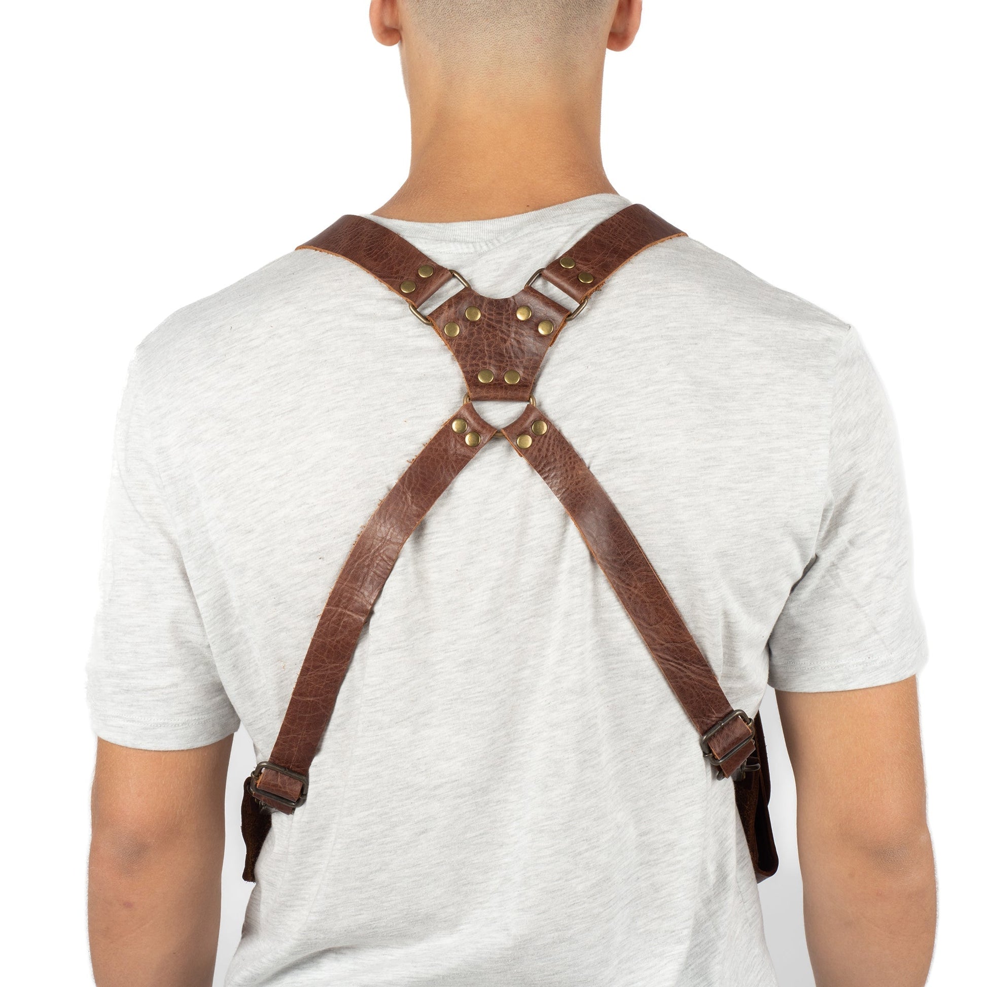 Brown Shoulder Leather Holster With Pocket Capella