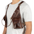 Brown Shoulder Leather Holster With Pocket Regulus