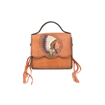 Chestnut Brown Crossbody Bag Adriel