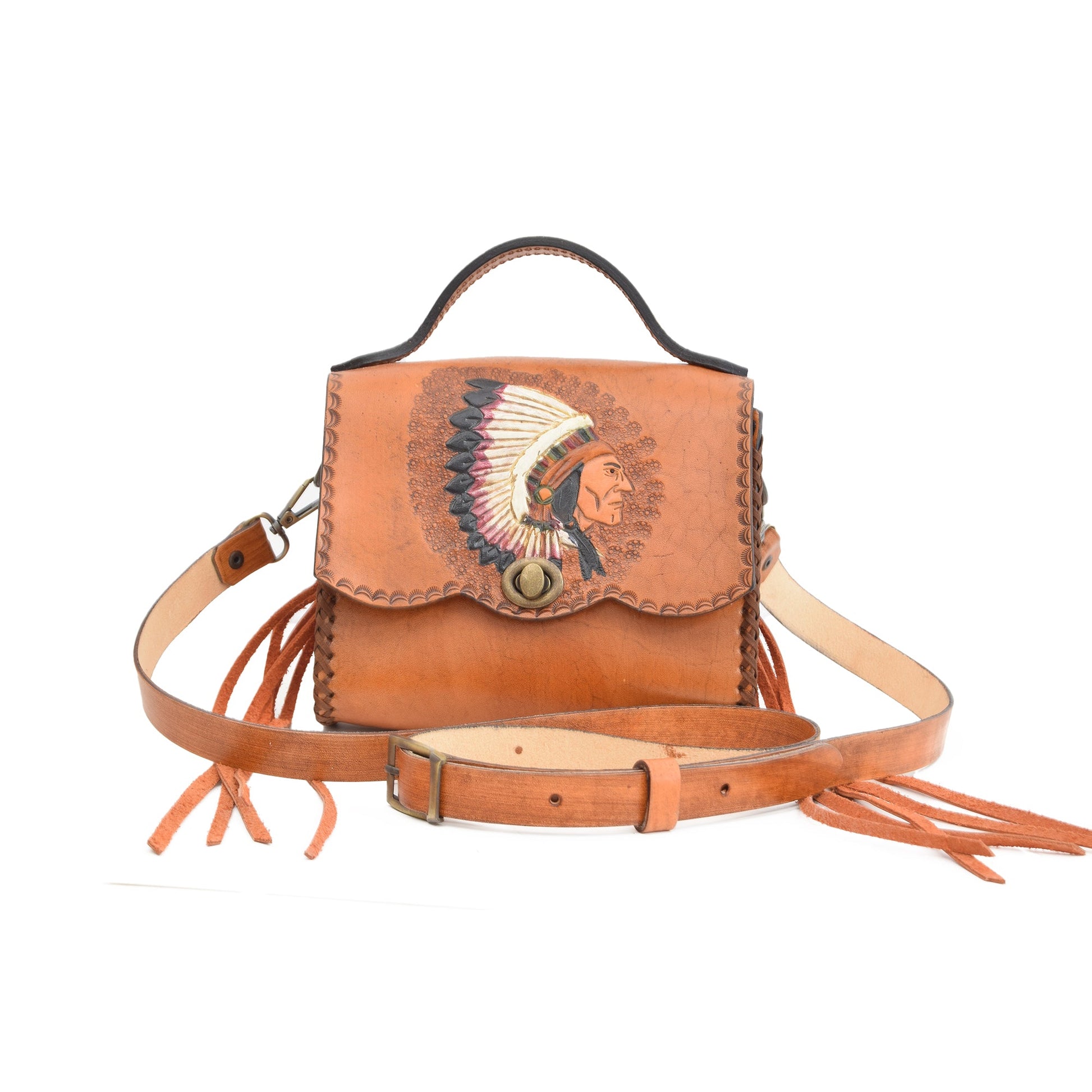 Chestnut Brown Crossbody Bag Adriel