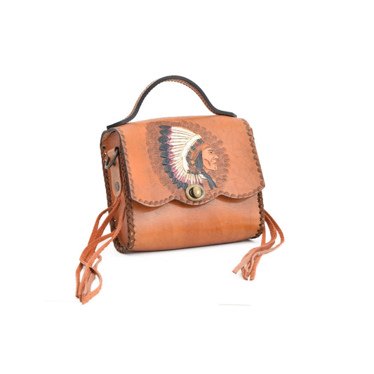 Chestnut Brown Crossbody Bag Adriel