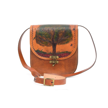 Chestnut Brown Crossbody Bag Eloven