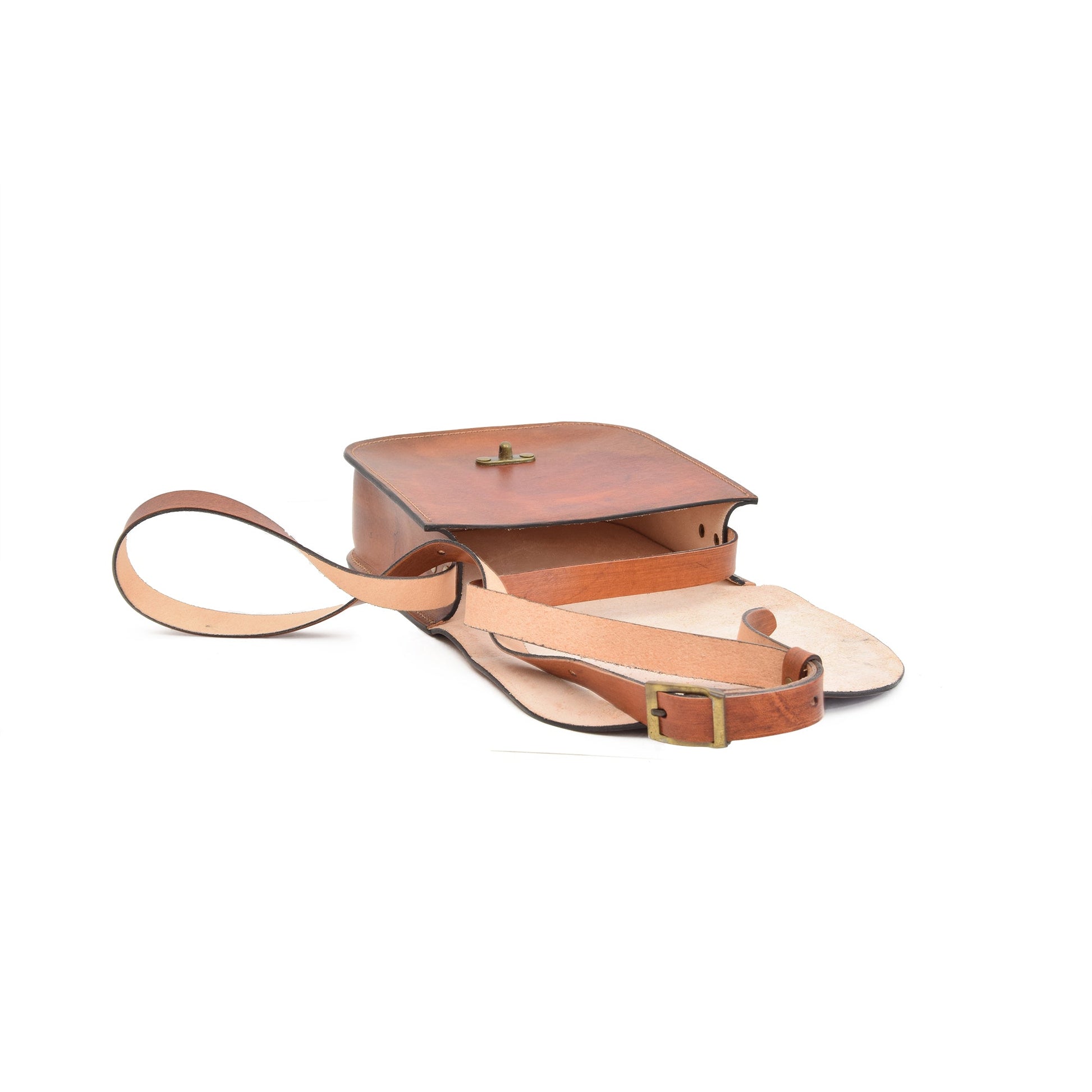 Chestnut Brown Crossbody Bag Eloven