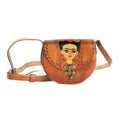 Chestnut Brown Leather Carved & Crafted Hand Bags Frida