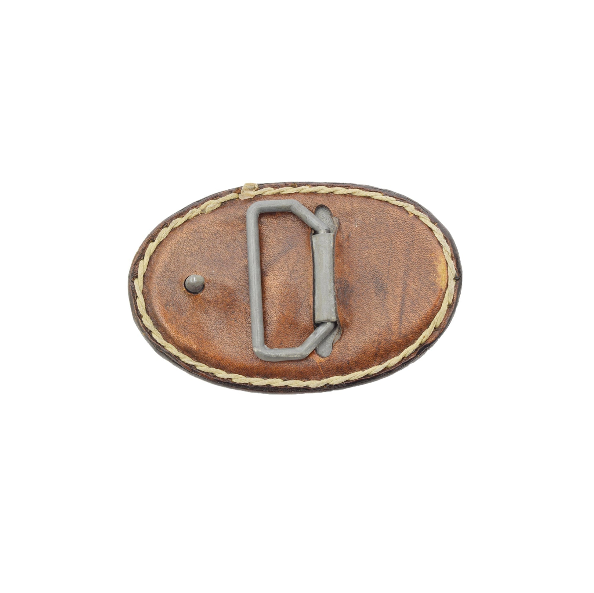 Chestnut Brown Removable Leather Belt Buckle Atalanta