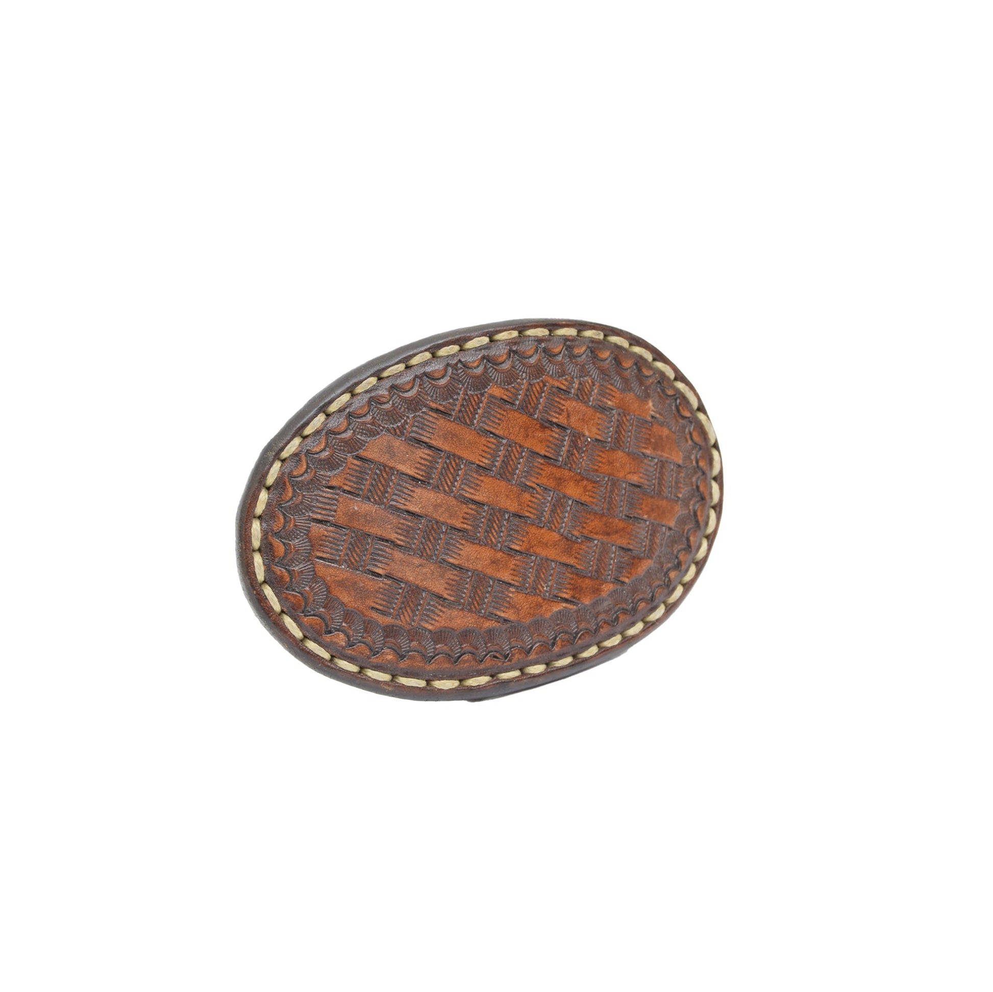 Chestnut Brown Removable Leather Belt Buckle Atalanta