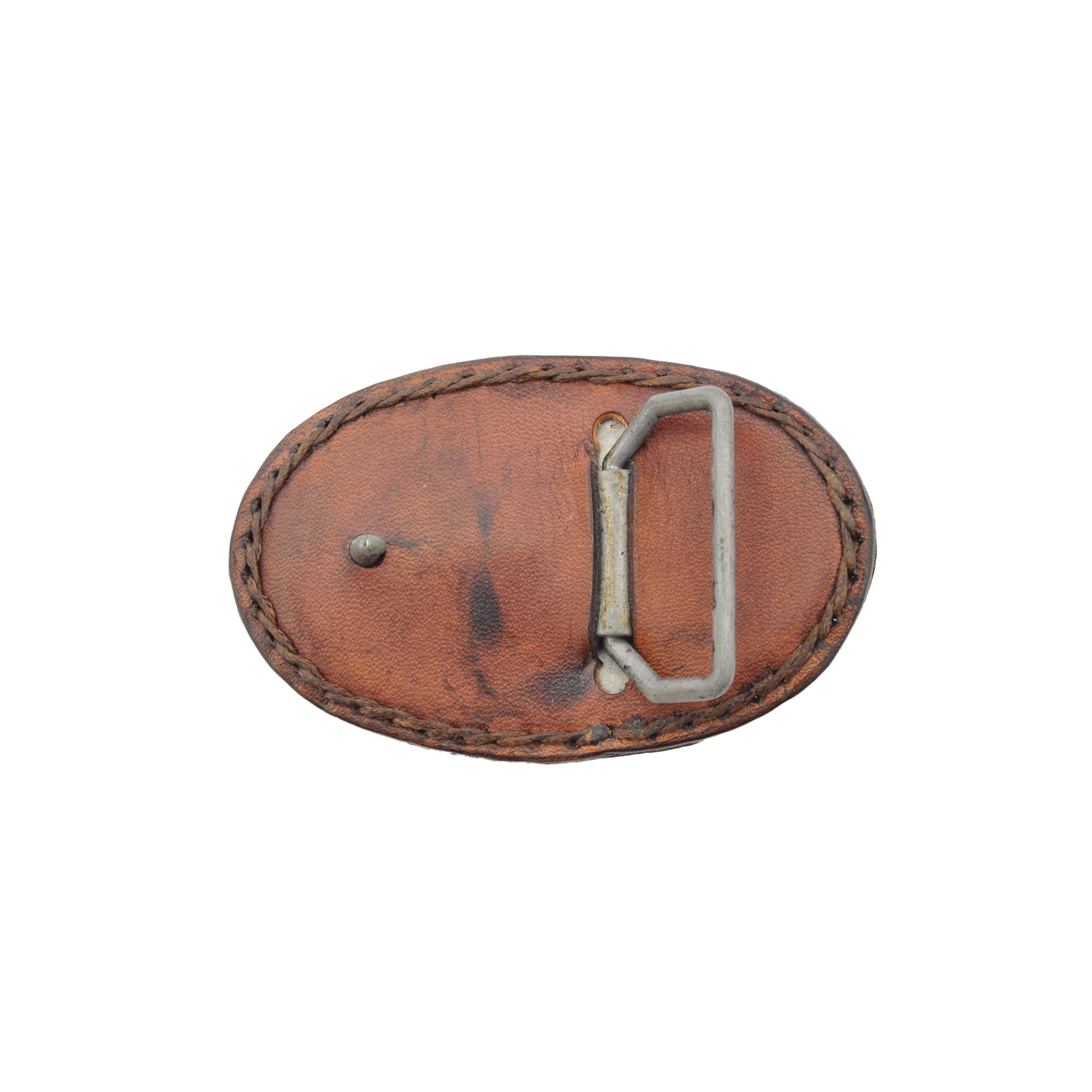 Chestnut Brown Removable Leather Belt Buckle Savannah