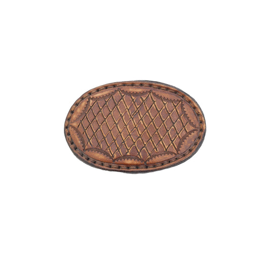 Chestnut Brown Removable Leather Belt Buckle Savannah