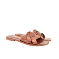 Chloris Chestnut Brown Leather Women’s Slippers