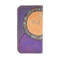 Colorfull Leather Carved & Crafted Wallet Cat