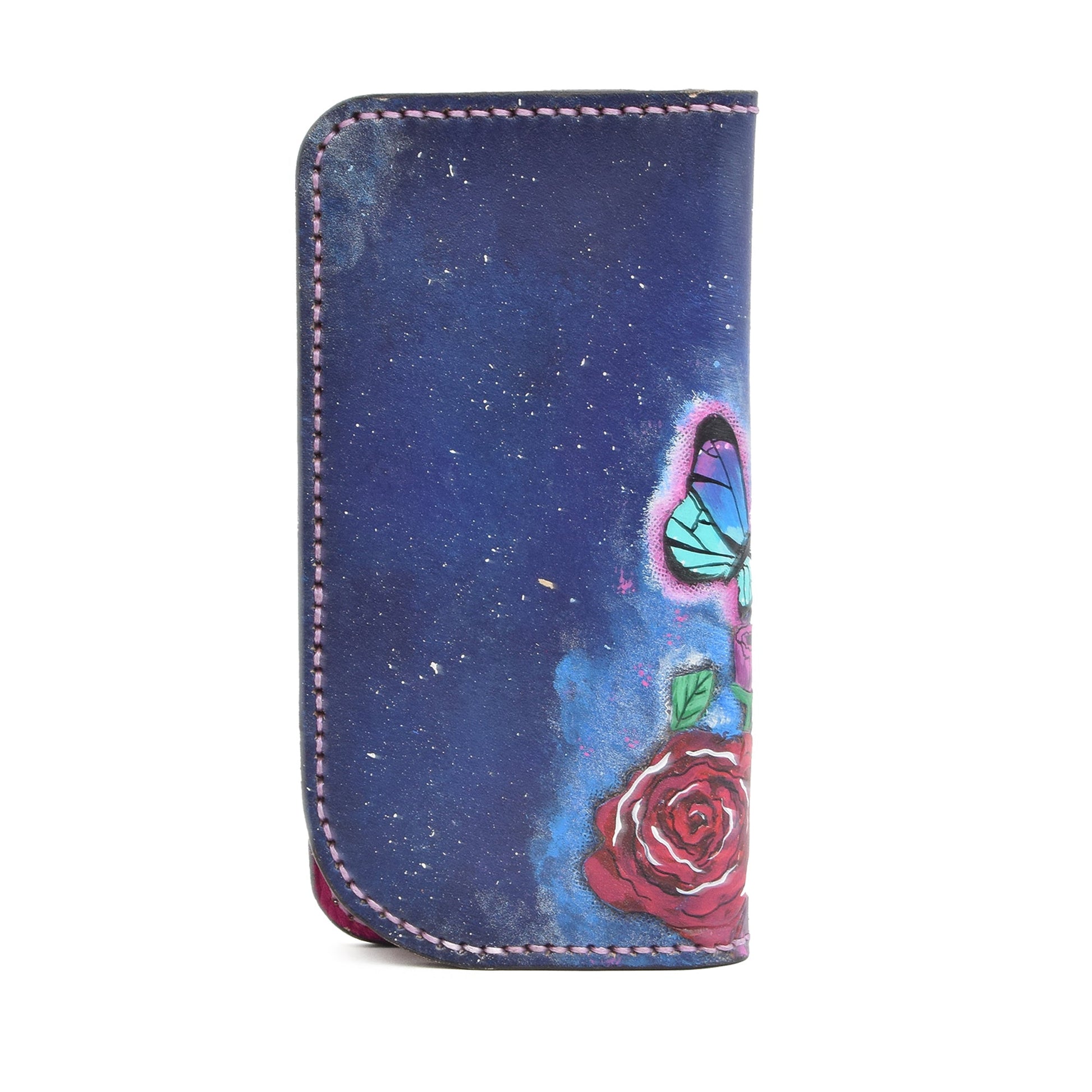 Colorfull Leather Carved & Crafted Wallet Coco