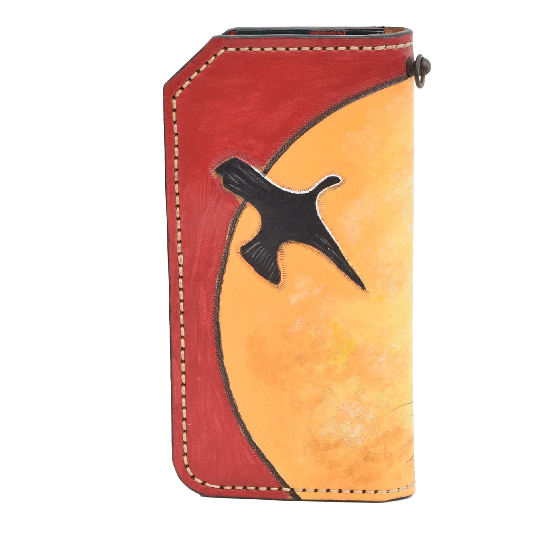 Colorfull Leather Carved & Crafted Wallet Faelintha