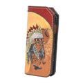 Colorfull Leather Carved & Crafted Wallet Faelintha