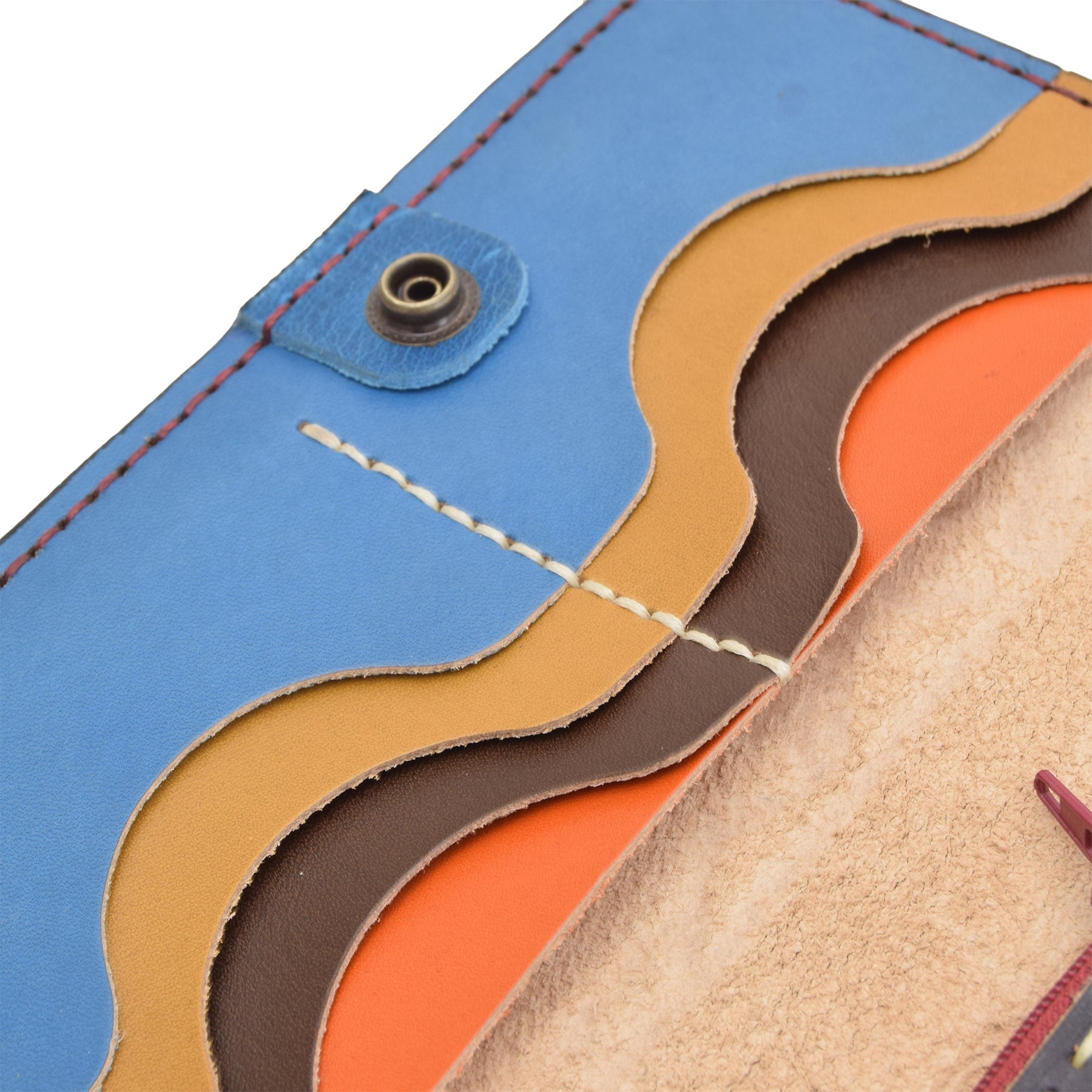 Colorfull Leather Carved & Crafted Wallet Harry