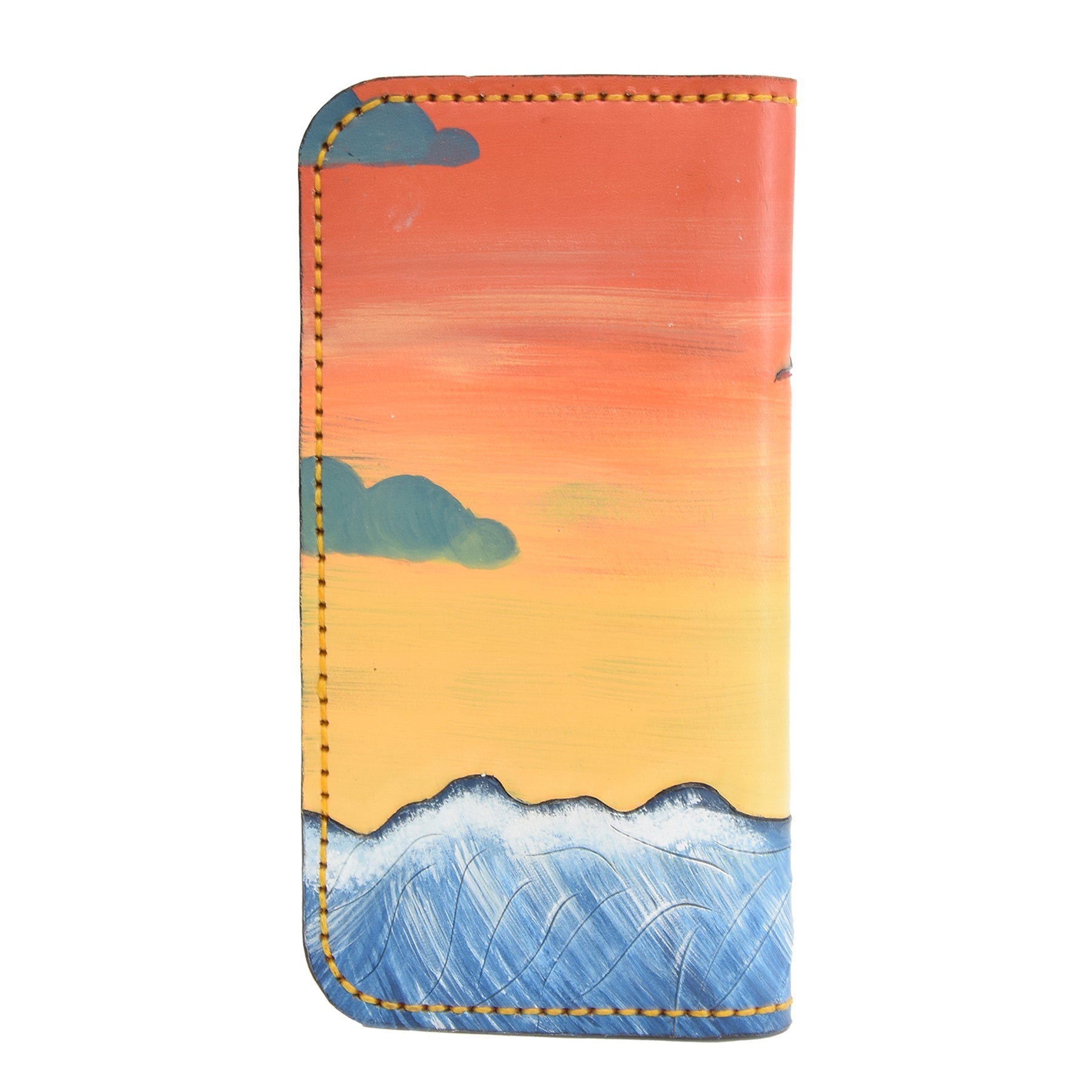 Colorfull Leather Carved & Crafted Wallet Iolanthe