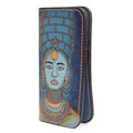 Colorfull Leather Carved & Crafted Wallet Kalypso