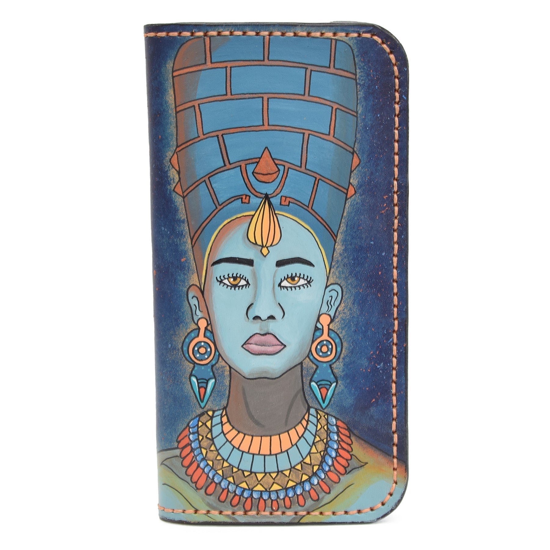 Colorfull Leather Carved & Crafted Wallet Kalypso