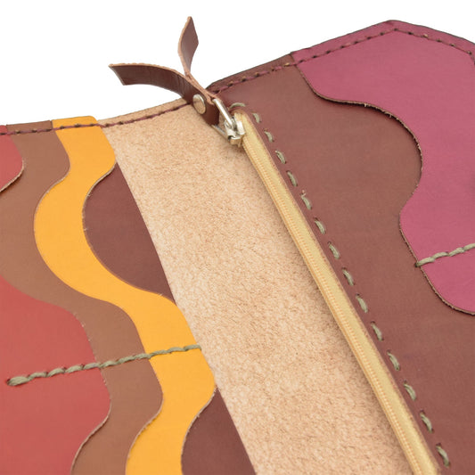 Colorfull Leather Carved & Crafted Wallet Quiana