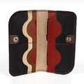 Colorfull Leather Carved & Crafted Wallet Rainy Way