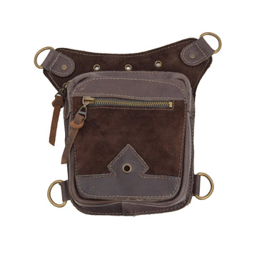 Dark Brown Leather Belt Bag Undina