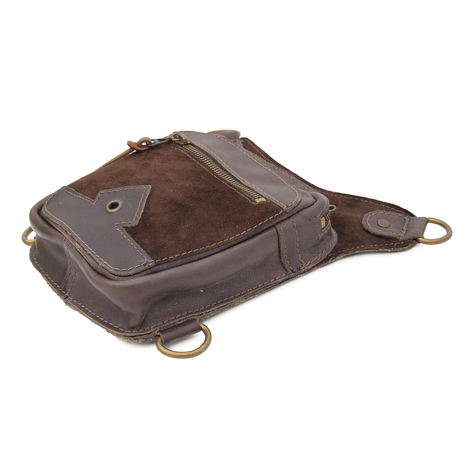 Dark Brown Leather Belt Bag Undina