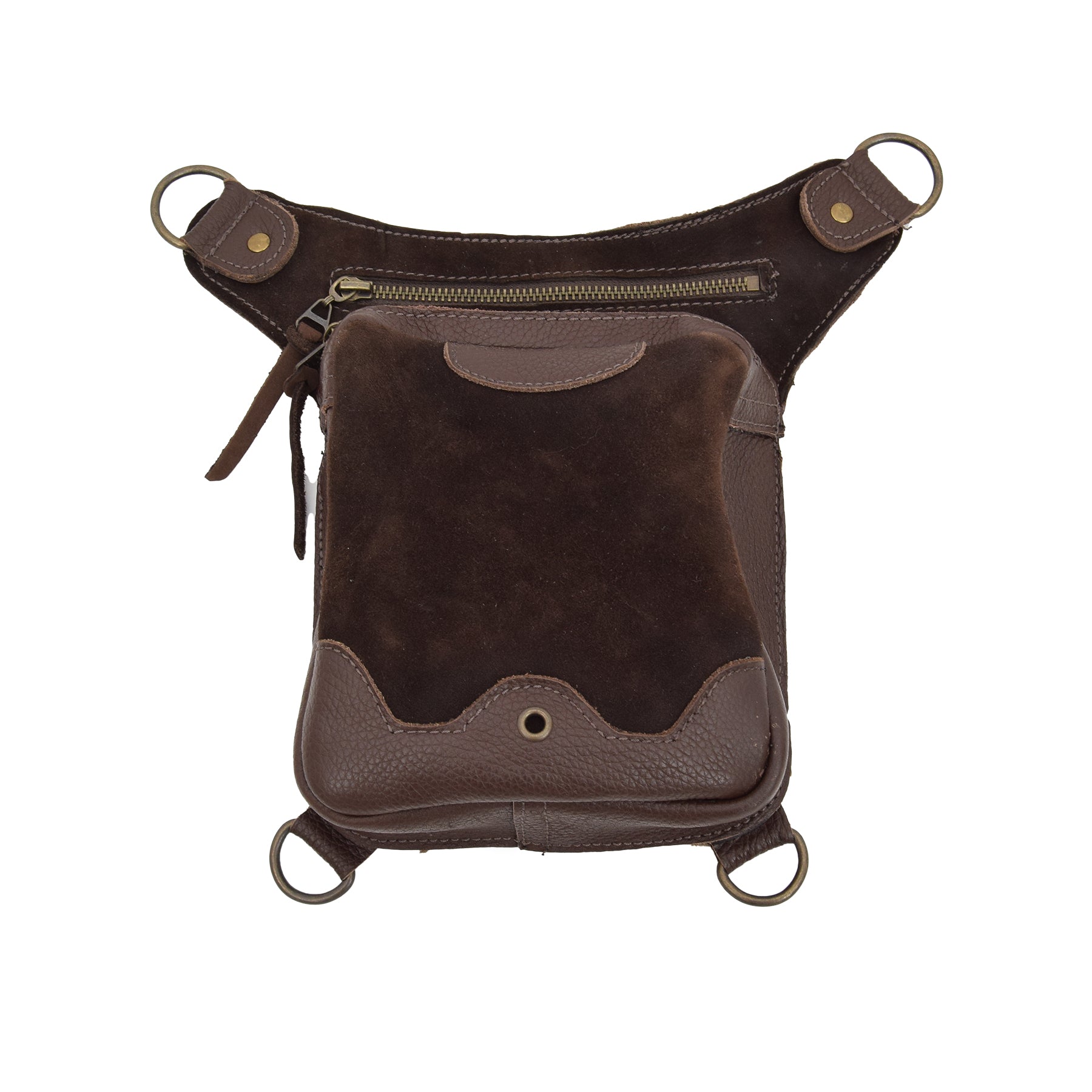 Dark Brown Leather Belt Bag Willowyn