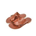 Euterpe Chestnut Brown Leather Women’s Slippers