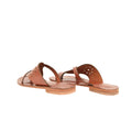 Euterpe Chestnut Brown Leather Women’s Slippers