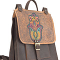 FIBO Brown Leather Backpacks