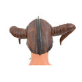 Full Face Wearable Horned Leather Mask