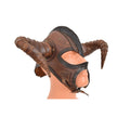 Full Face Wearable Horned Leather Mask